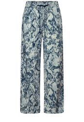 STREET ONE Stoffhose – Gemusterte Wide günstig online kaufen