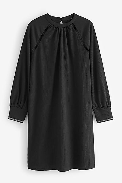 Next Minikleid Langarm-Minikleid mit Gitterdetail, Kurzgröße günstig online kaufen