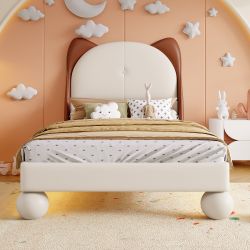 Flieks Polsterbett, Led Kinderbett Einzelbett 90x200cm günstig online kaufen