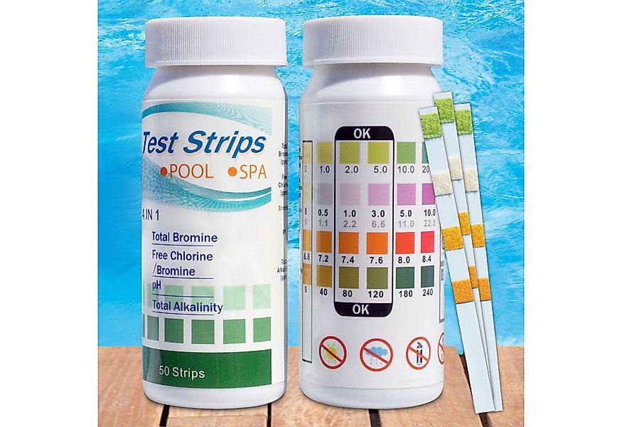 Hecht Pool-Wassertest pH-Wert Wassertester Chlor, Brom und Gesamtalkalität, günstig online kaufen
