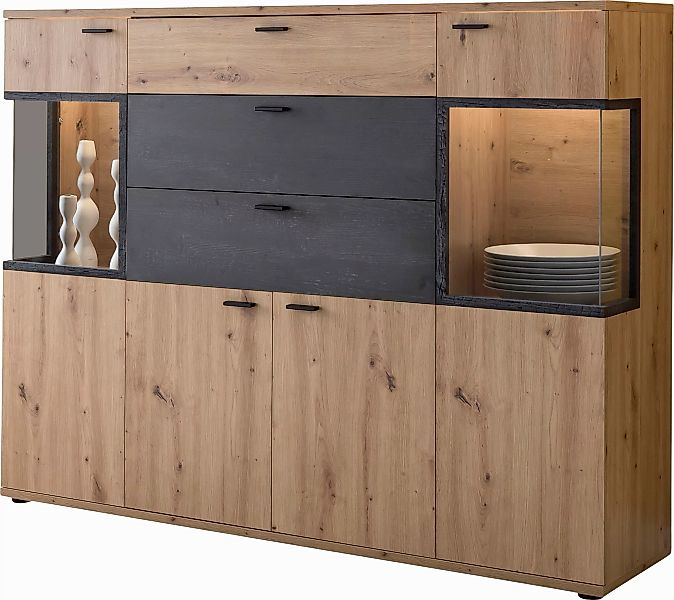 HELA Highboard "Atlanta", Höhe 125 cm günstig online kaufen