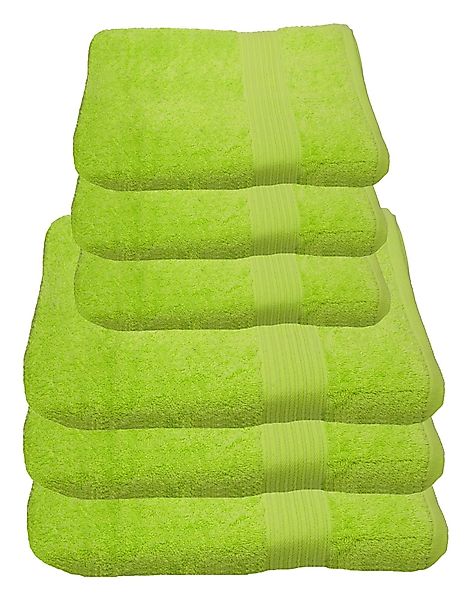 Julie Julsen Handtücher 6-Handtücher-Limette, Baumwolle (6-St) günstig online kaufen
