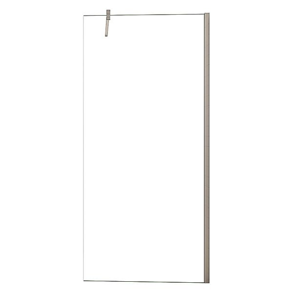 AICA Walk in Duschkabine B.130 x H.200cm Duschwand mit Stabilisator 8mm NAN günstig online kaufen
