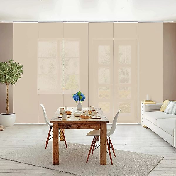Bilderdepot24 Schiebegardine modern Flächenvorhang blickdicht Macchiato, günstig online kaufen
