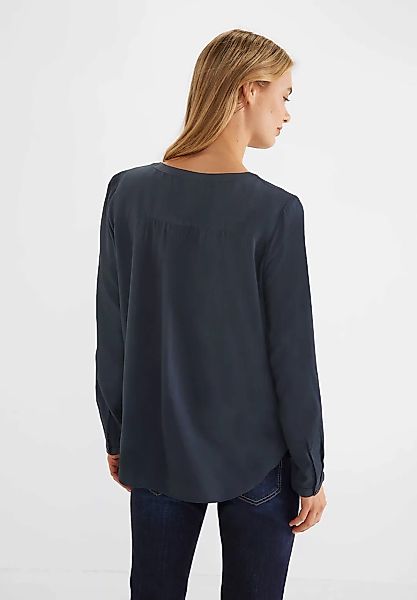 STREET ONE Shirtbluse "Style Bamika", mit Seitenschlitzen günstig online kaufen