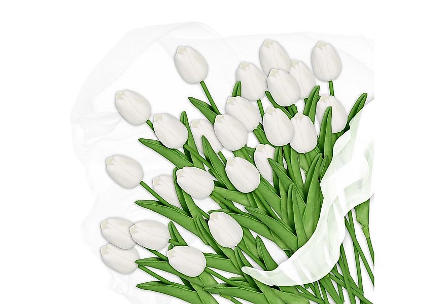 Kunstblume Künstliche Tulpen im 24er Set Tulpe, relaxdays, Höhe 33.5 cm, we günstig online kaufen