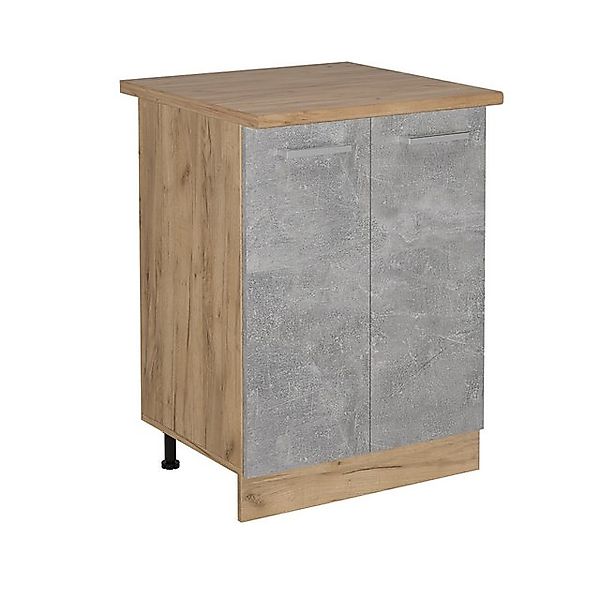Vicco Unterschrank R-Line, Beton/Goldkraft Eiche, 60 günstig online kaufen