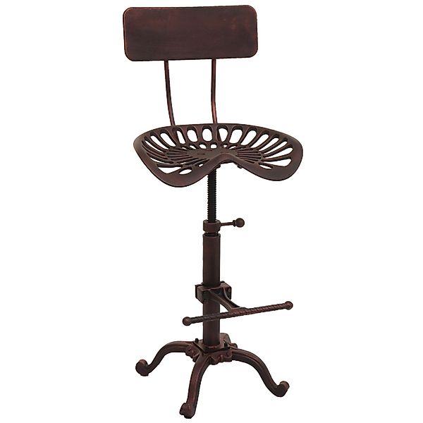 PROREGAL Barhocker Sitzhöhe 50-64cm Höhenverstellbar Drehbar Fußablage Indu günstig online kaufen