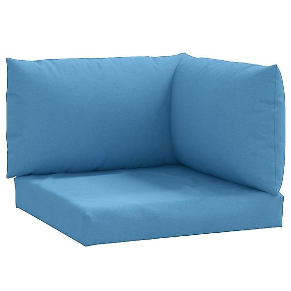 vidaXL Sitzauflage Palettenkissen 3-tlg. Melange Blau günstig online kaufen