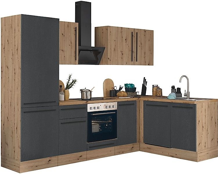 KOCHSTATION Winkelküche "Florida, Stellbreite 280x165 cm" wahlweise mit E-G günstig online kaufen