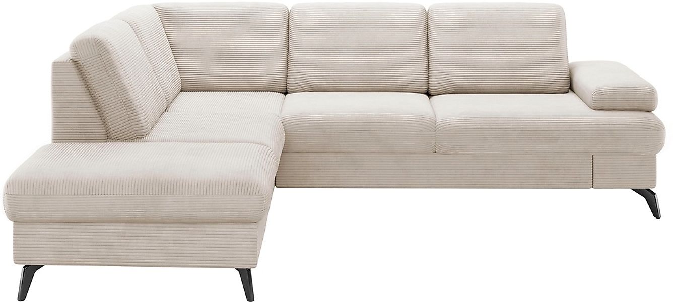 sit&more Ecksofa »Morris Jubi L-Form«, inkl. Armteilfunktion und 1 Zierkiss günstig online kaufen