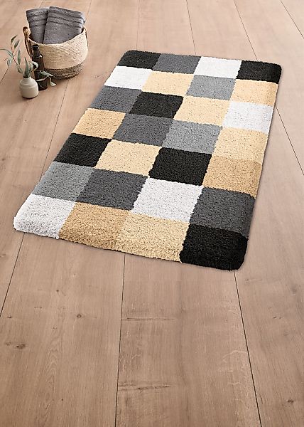 Kleine Wolke Badematte »Caro« Höhe 25 mm rutschhemmend beschichtet fußboden günstig online kaufen