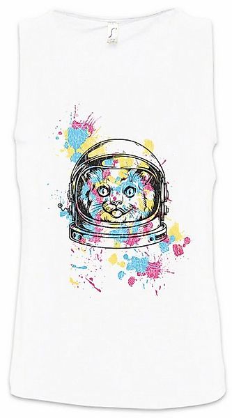 Urban Backwoods Tanktop Space Cat II Ärmelloses T-Shirt Geek Astronaut Latz günstig online kaufen