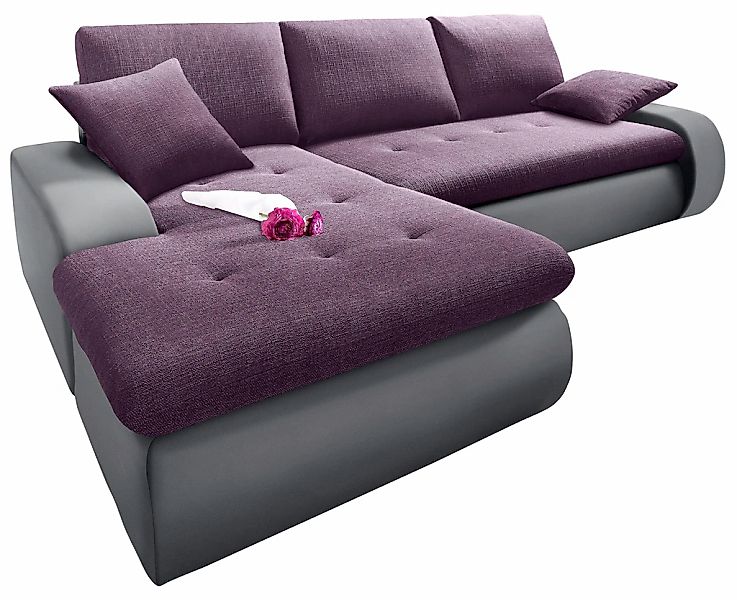TRENDMANUFAKTUR Ecksofa "Indie, modern und bequem, Materialmix, OTTOs Choic günstig online kaufen