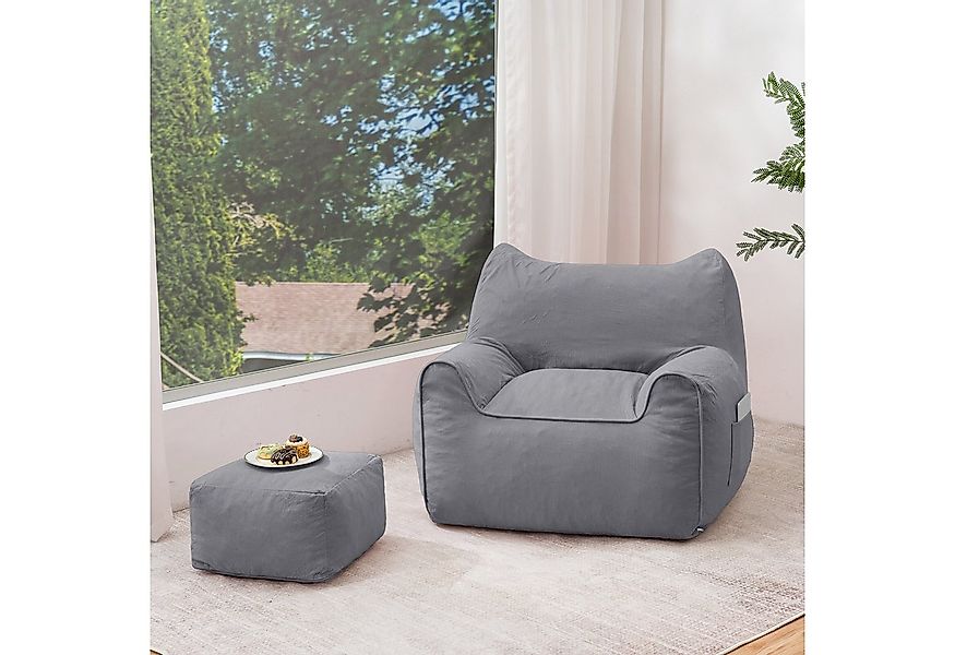MECO Sitzsack (Komfortabler Sitzsack), Erwachsenen-Beanbag mit Katzenohren günstig online kaufen