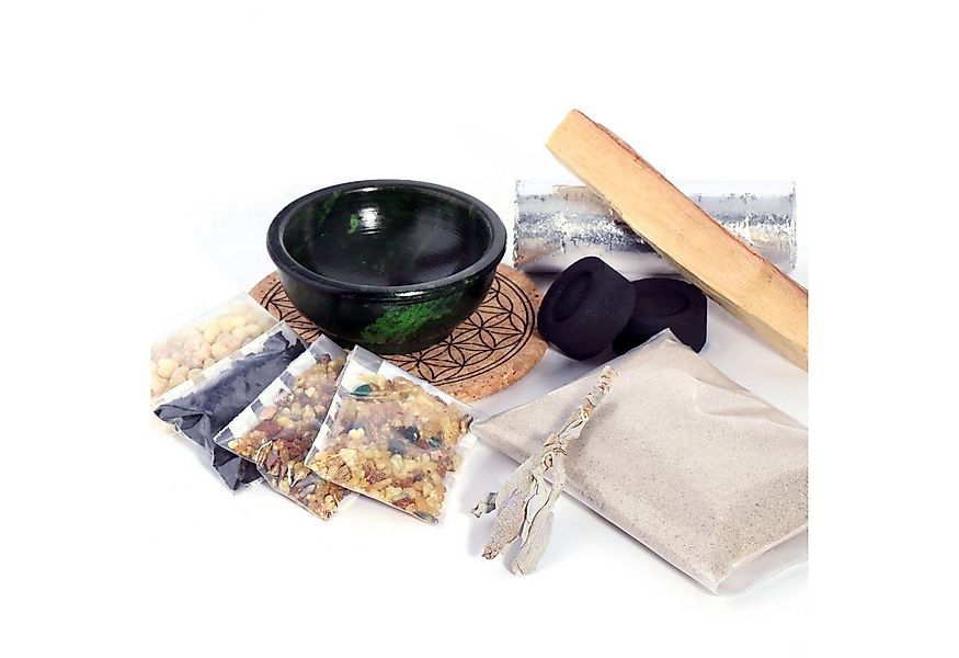 NKlaus Räucherschale 10 tlg All in One Weihrauch Kräuter Räucher Set Premiu günstig online kaufen