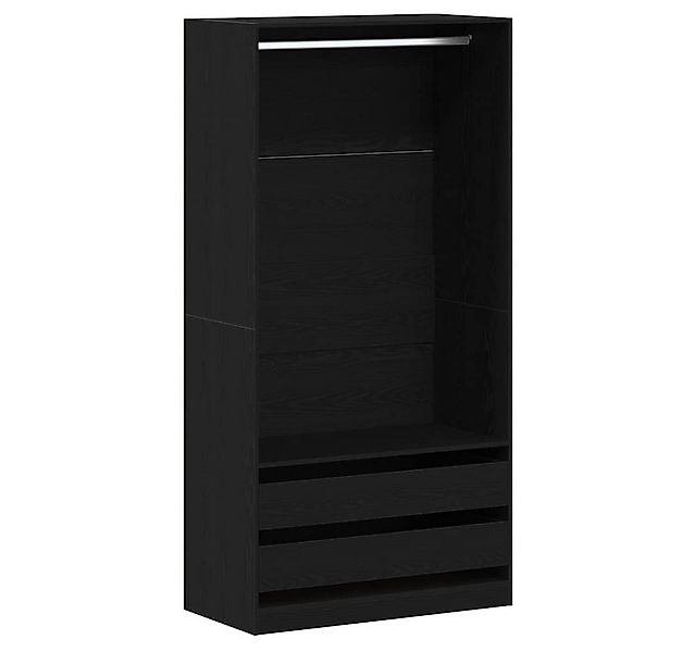 vidaXL Kleiderschrank Kleiderschrank mit Regal Schwarz Eichen-Optik 100 x 5 günstig online kaufen