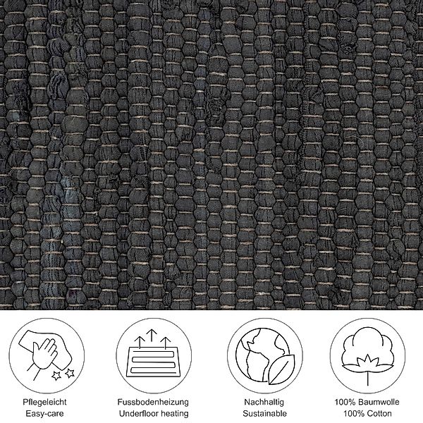 THEKO Teppich Happy Cotton, rechteckig, Höhe: günstig online kaufen