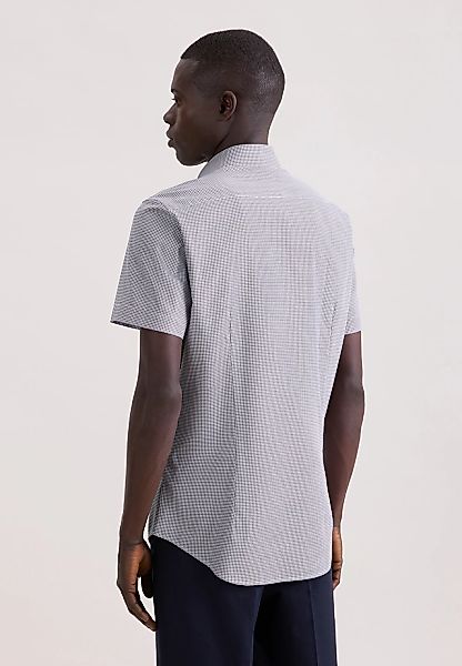 seidensticker Businesshemd "Schwarze Rose" Shaped 1/2 Kentkragen Druck günstig online kaufen