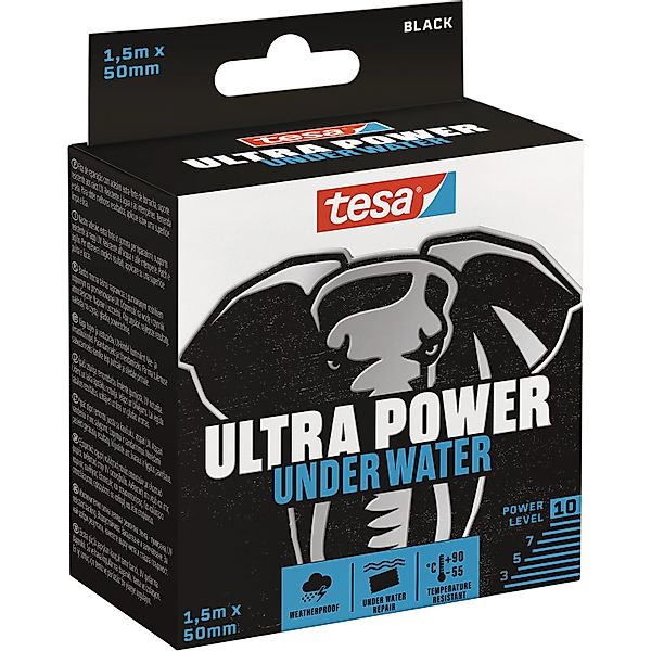 tesa Klebeband ULTRA POWER UNDER WATER wasserfestes Panzertape - 1,5 m : 50 günstig online kaufen