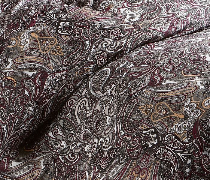 BETTWAESCHE-MIT-STIL Bettwäsche Mako Satin Paisley Bettwäsche günstig online kaufen