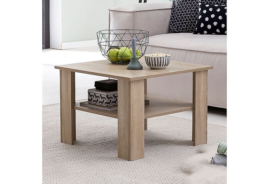 FINEBUY Couchtisch SuVa14547_1 SV51868 Tisch Holz 60x42x60cm Wohnzimmertisc günstig online kaufen