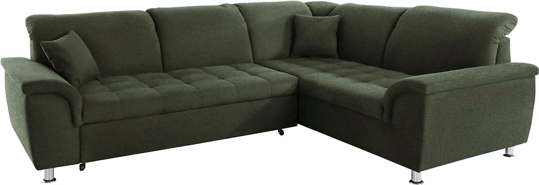 DOMO collection Ecksofa »Franzi L-Form«, wahlweise mit Kopfteilverstellung günstig online kaufen