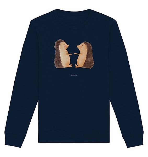 Mr. & Mrs. Panda Longpullover Größe M Igel Liebe - French Navy - Geschenk, günstig online kaufen