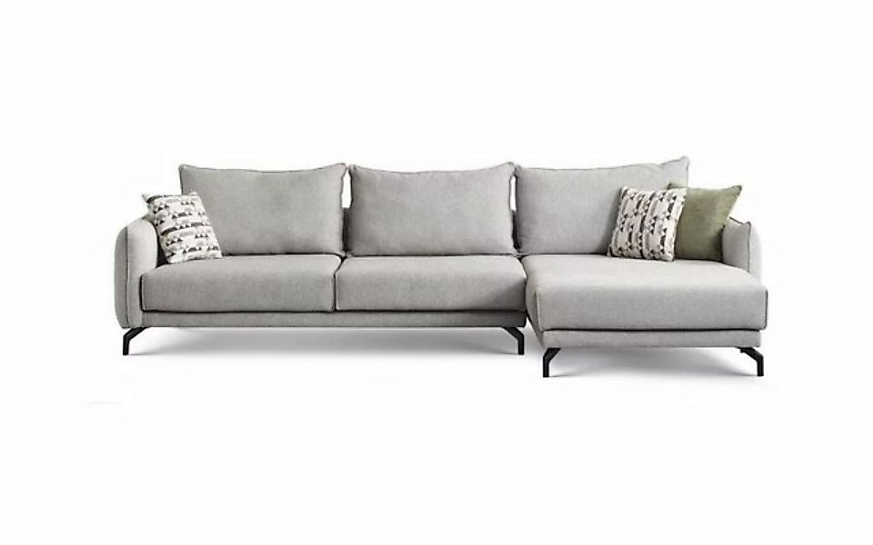 JVmoebel Ecksofa Couch L Form Ecksofa Wohnlandschaft Große Sofa Grau Modern günstig online kaufen