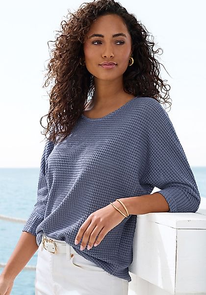 Vivance Langarmshirt mit modischer Waffelstruktur aus günstig online kaufen