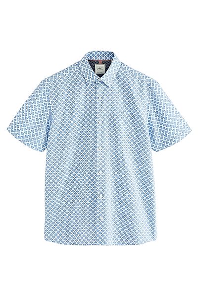 Next Businesshemd Oxford-Kurzarmhemd mit Print (1-tlg) günstig online kaufen