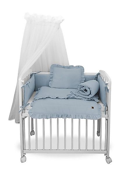 Babyhafen Beistellbett Stubenwagen Musselin Beige Ecru Rosa Babybett Zustel günstig online kaufen