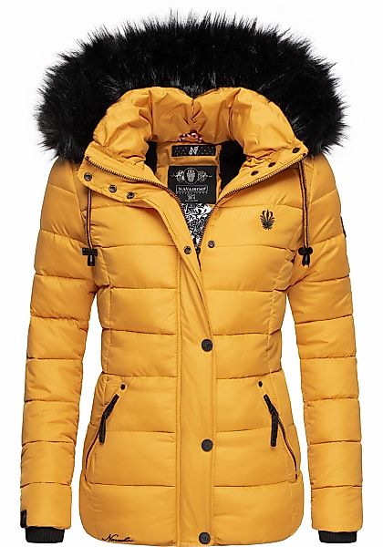 Navahoo Winterjacke "Zuckerbiene", mit Kapuze, modische Steppjacke mit Kuns günstig online kaufen