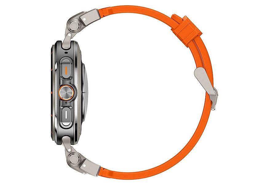 Wigento Smartwatch-Armband Für Samsung Galaxy Watch Ultra 47mm Silikon Tita günstig online kaufen