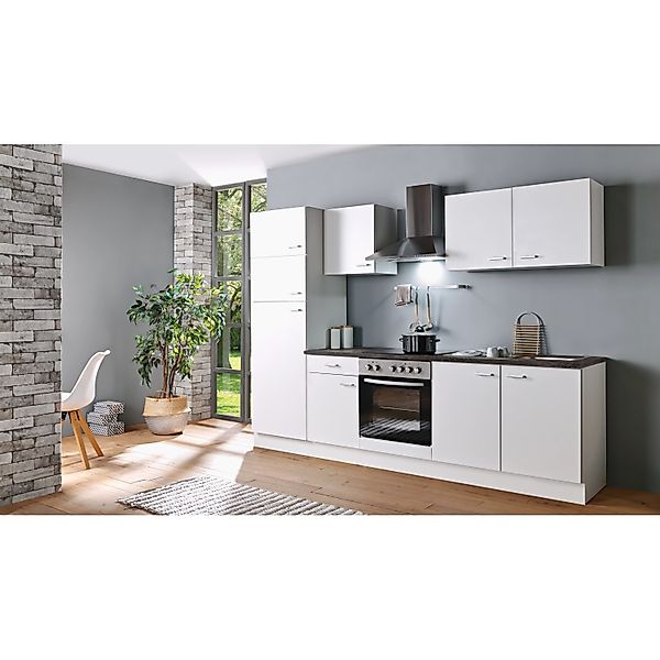 Menke Küchenzeile White Classic 270 cm Weiß günstig online kaufen