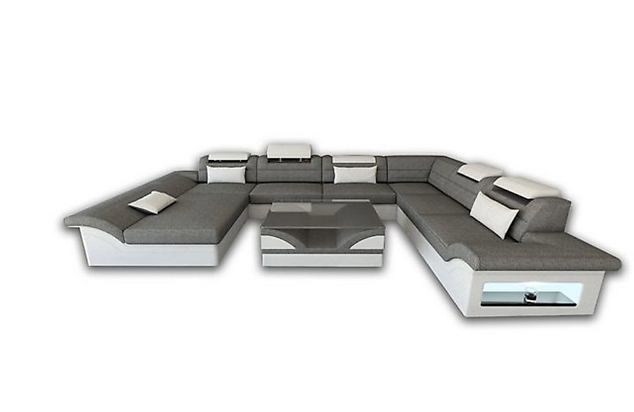 Sofa Dreams Wohnlandschaft Polster Stoffsofa Couch Enzo XXL U Form Stoff So günstig online kaufen
