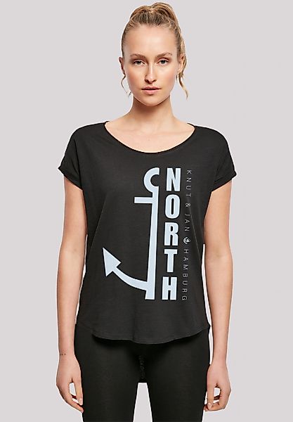 F4NT4STIC T-Shirt "North Anker Knut & Jan Hamburg Blau" Print günstig online kaufen