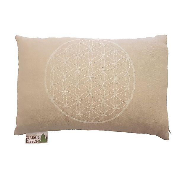 geborgenschlafen Zirbenkissen Blume des Lebens – Dekokissen mit Zirbenspäne günstig online kaufen