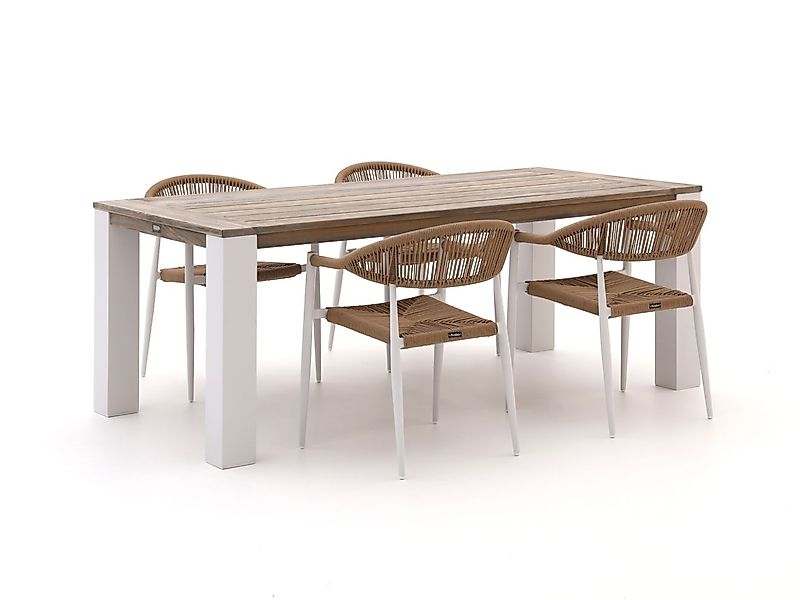Manifesto Belpasso/ROUGH-X 200 cm Gartenmöbel-Set 5-teilig stapelbar günstig online kaufen