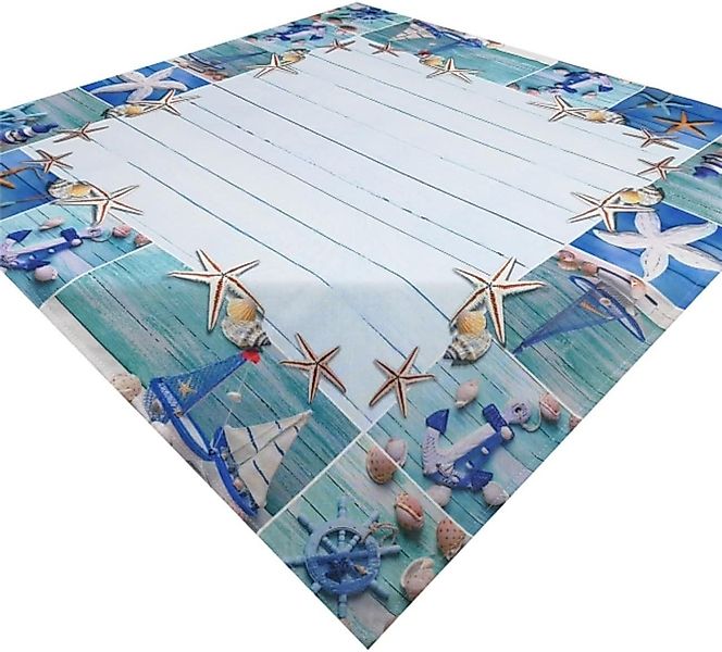Brilliant Tischdecke Druckdecke / Maritim / Frühling / Mitteldecke / 85x85c günstig online kaufen