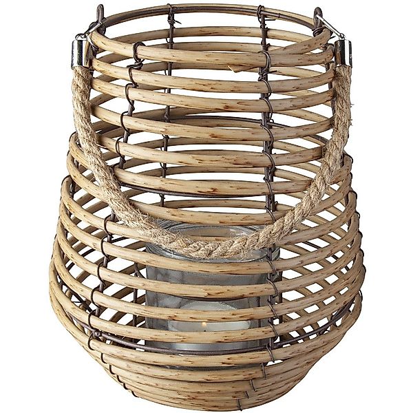 MICA Dekolicht Windlicht - mit Rattan günstig online kaufen