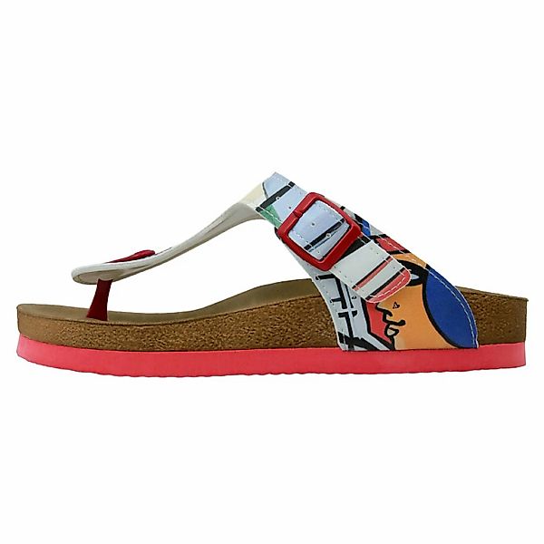 DOGO Zehentrenner "Lila Dogo Lila Sandalen Damen Sandalen/ Sandaletten / Fe günstig online kaufen