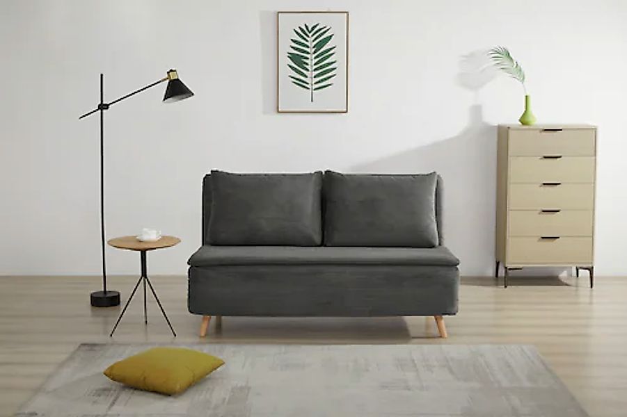 INOSIGN 2-Sitzer »AINSLEY 140 cm, Schlafsofa« wandelbar zum Gästebett, Rela günstig online kaufen