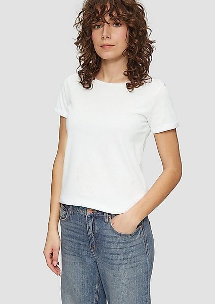 QS Kurzarmshirt T-Shirt Jerseyshirt mit Crew Neck günstig online kaufen