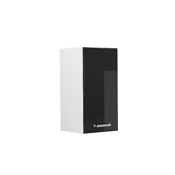 Vicco Schranksystem R-Line, Schwarz Hochglanz/Weiß, 30 günstig online kaufen