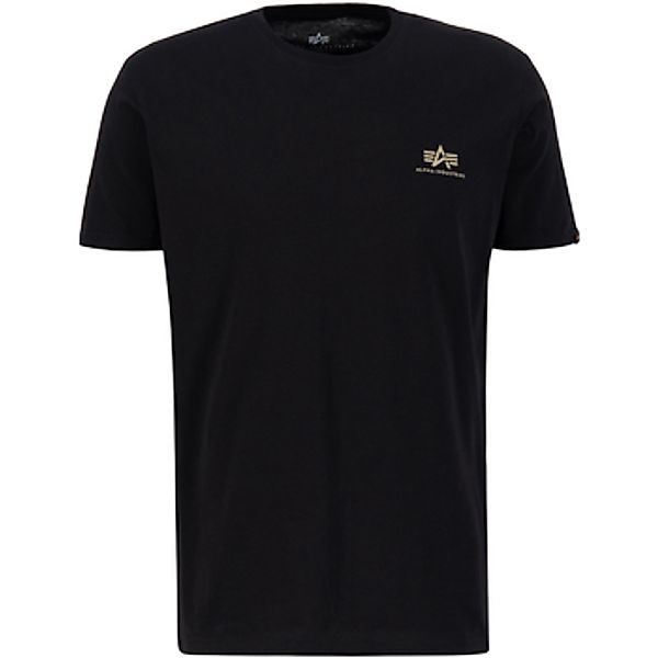 Alpha  T-Shirt Backprint T Camo Print - black/woodland günstig online kaufen