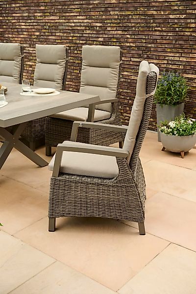 Siena Garden Gartensessel »»Corido Dining Move« taupe inkl. Kissen«, Rücken günstig online kaufen