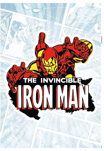KOMAR Wandtattoo - Iron Man Comic Classic  - Größe 50 x 70 cm mehrfarbig Gr günstig online kaufen