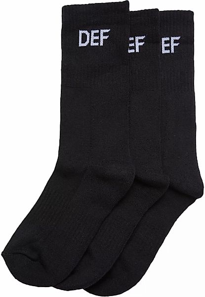 DEF Basicsocken "DEF Damen DEF 3-Pack Socks Black", (1 Paar) günstig online kaufen