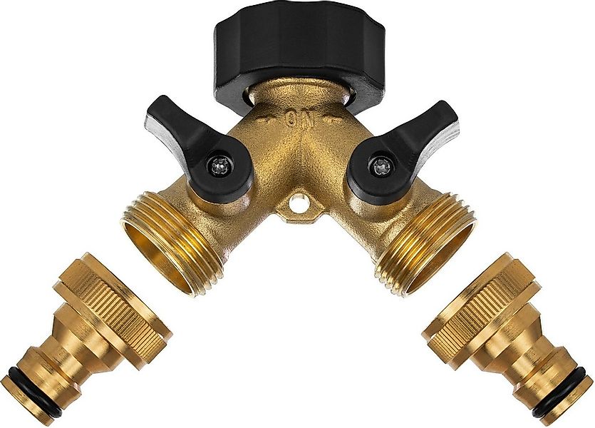 Poppstar Bewässerungsventil Y-Verteiler für Wasserhahn 3/4 Zoll-Gewinde, ma günstig online kaufen
